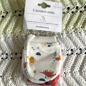 Mothercare Dino And Friends Mitts - 2 Pack